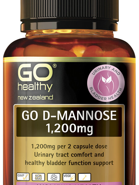 GO Healthy GO D-Mannose 1200mg 60 VCaps