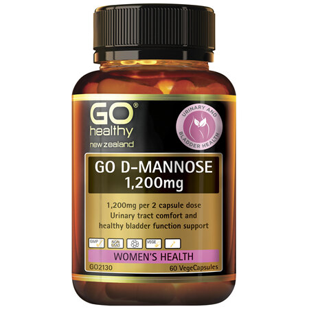 GO Healthy GO D-Mannose 1200mg 60 VCaps