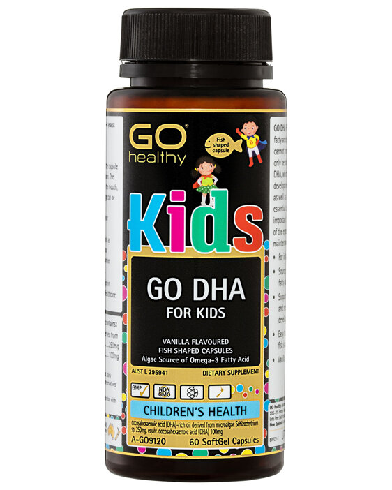 GO Healthy GO DHA For Kids SoftGel Capsules 60 Pack