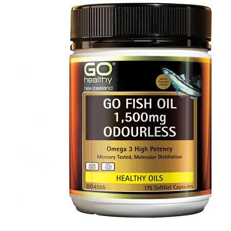 GO Healthy GO Fish Oil 1500mg Odourless 175 Caps