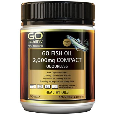 GO Healthy GO Fish Oil 2,000mg Compact 200 Caps