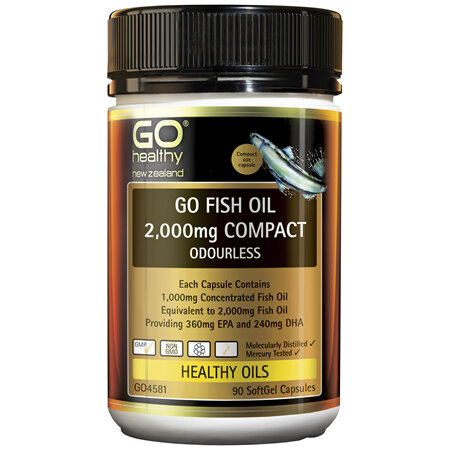 GO Healthy GO Fish Oil 2000mg Compact 90 Caps