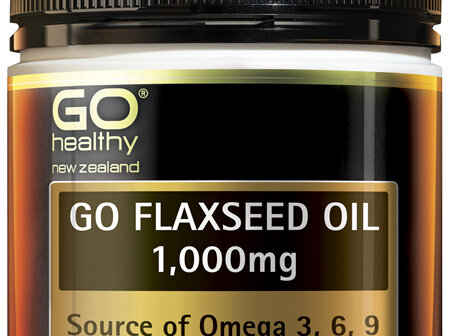 GO Healthy GO Flaxseed Oil 1,000mg Organic 220 Caps