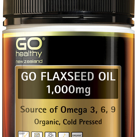 GO Healthy GO Flaxseed Oil 1,000mg Organic 220 Caps