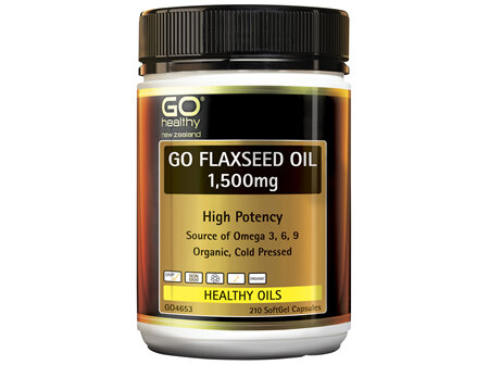 GO Healthy GO Flaxseed Oil 1,500mg Organic 210 Caps