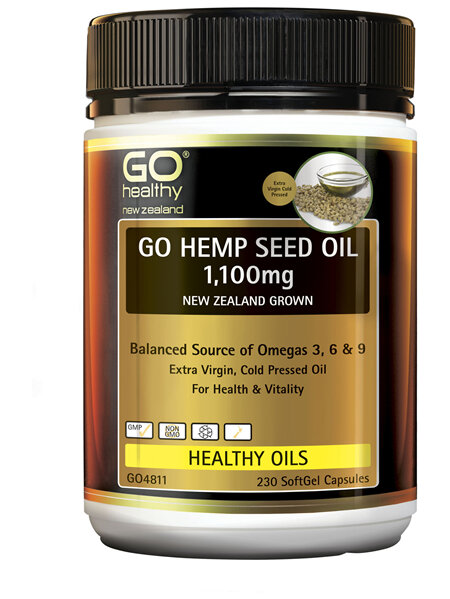 GO Healthy GO Hemp Seed 1,100mg 230 Caps
