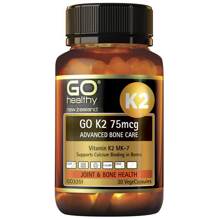 GO Healthy GO K2 75mcg Advanced Bone Care 30 VCaps