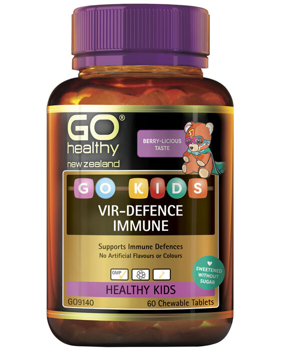 GO Healthy GO Kids VirDefence Immune 60 Chewable Tablets