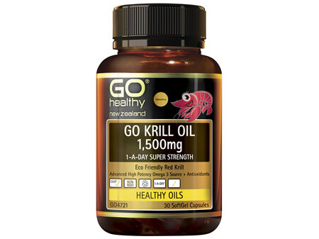 GO Healthy GO Krill Oil 1500mg 1-A-Day Super Strength 30 Capsules