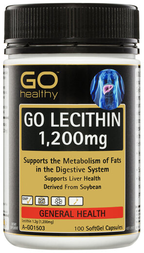 GO Healthy GO Lecithin 1,200mg 100 SoftGel Capsules