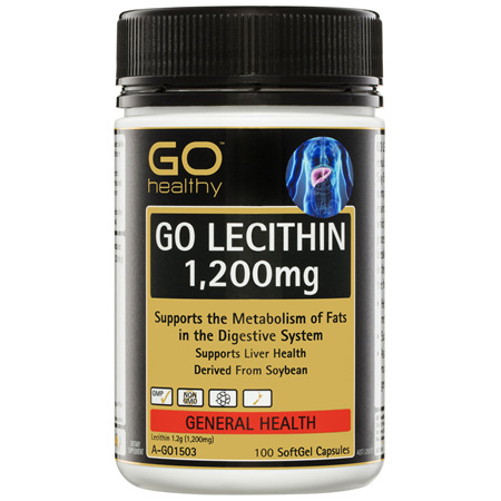 GO Healthy GO Lecithin 1,200mg 100 SoftGel Capsules