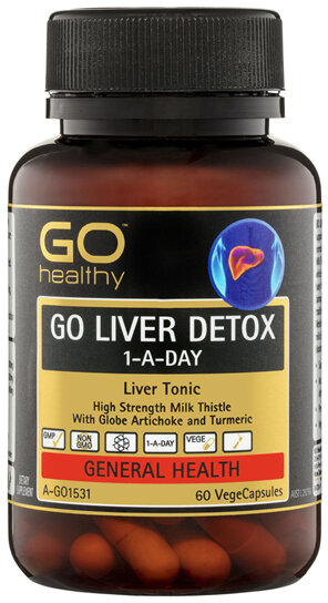 GO Healthy GO Liver Detox 1-A-Day 60 VegeCapsules