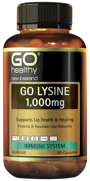 GO Healthy GO Lysine 1,000mg 60 Caps