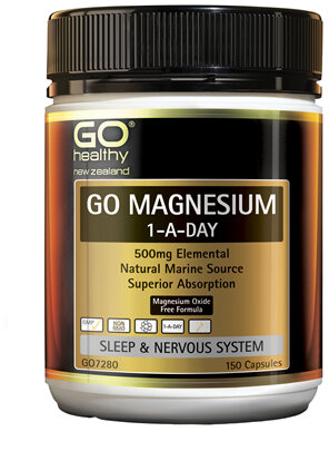 GO Healthy GO Magnesium 1-A-Day 150 VegeCapsules