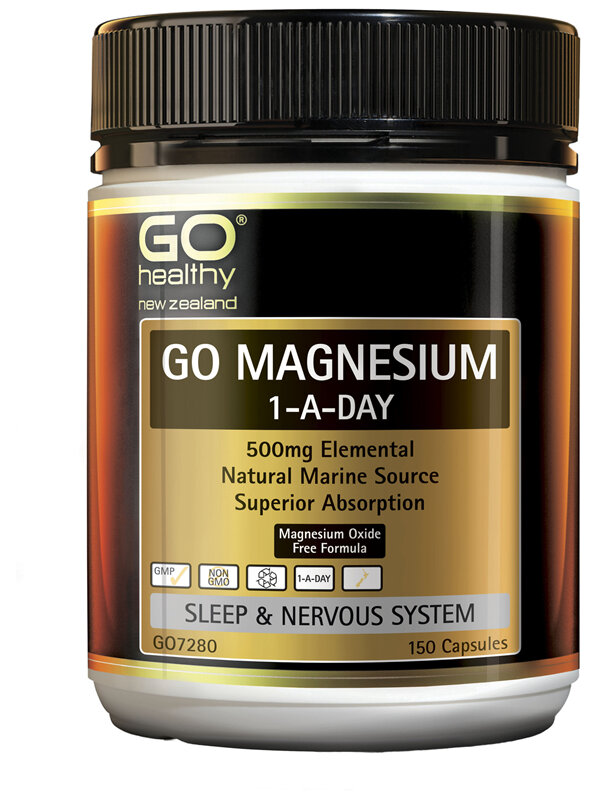 GO Healthy GO Magnesium 1-A-Day 150 VegeCapsules