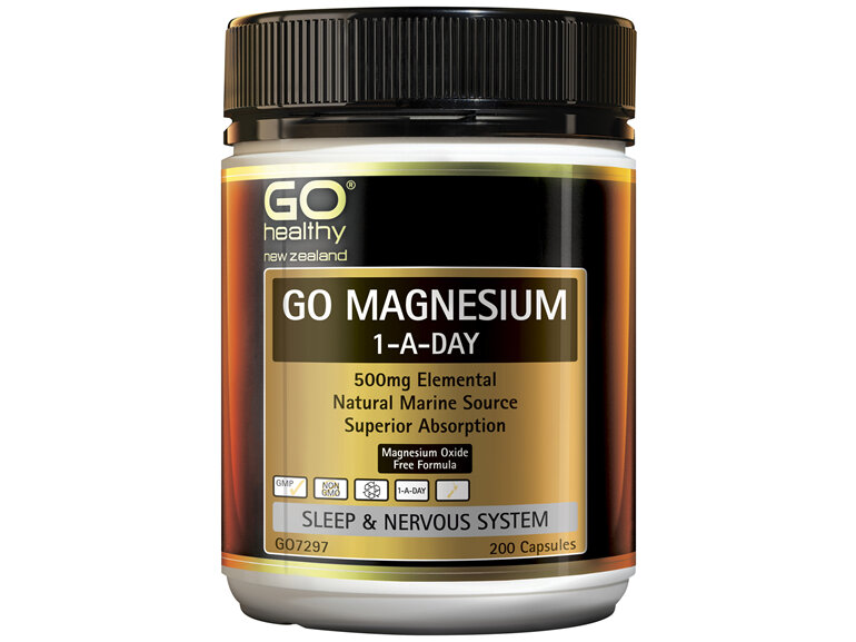 GO Healthy GO Magnesium 1-A-Day 200 VegeCapsules