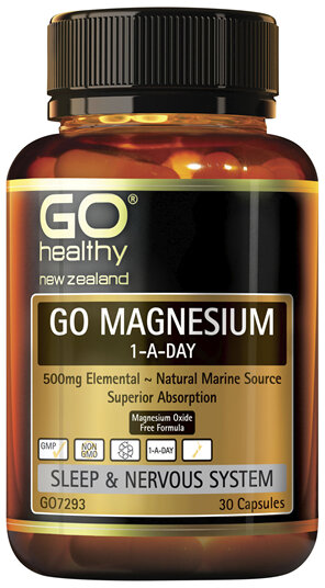 GO Healthy GO Magnesium 1-A-Day 30 VegeCapsules