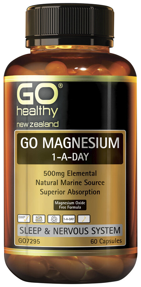 GO Healthy GO Magnesium 1-A-Day 60 VegeCapsules