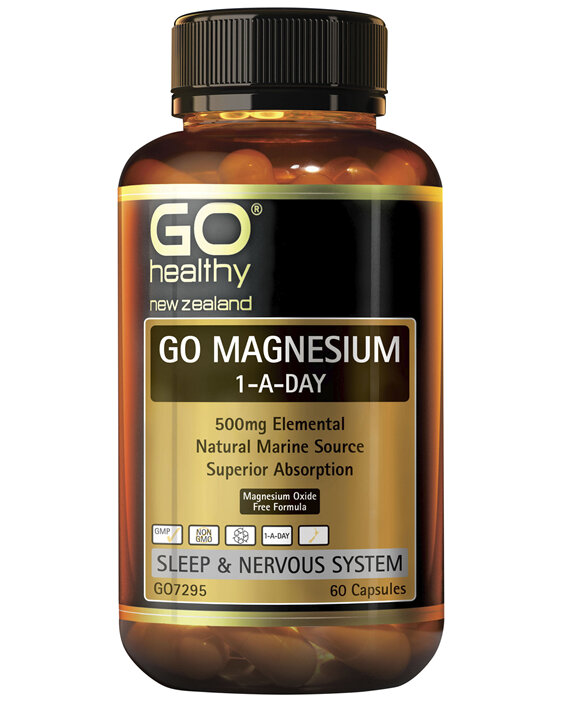 GO Healthy GO Magnesium 1-A-Day 60 VegeCapsules