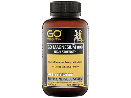 GO Healthy GO Magnesium 800 High Strength VegeCapsules 120 Pack