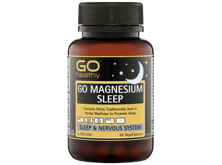 GO Healthy GO Magnesium Sleep VegeCapsules 60 Pack