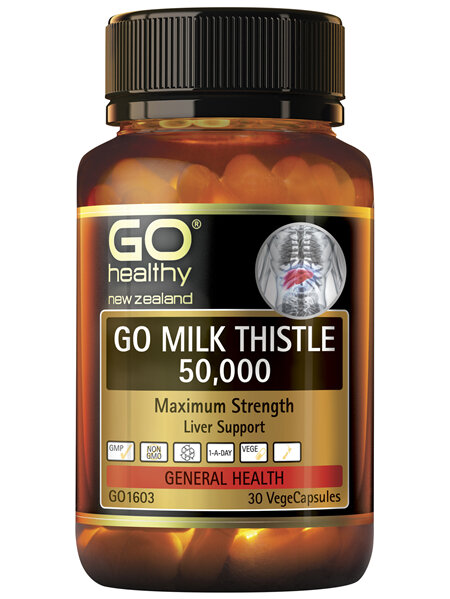 GO Healthy GO Milk Thistle 50,000 30 VCaps