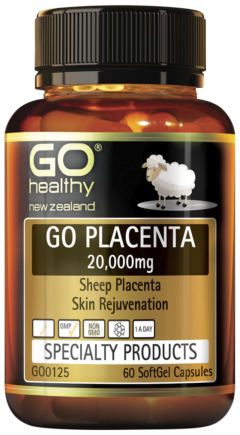 GO Healthy GO Placenta 20,000mg 60 Caps