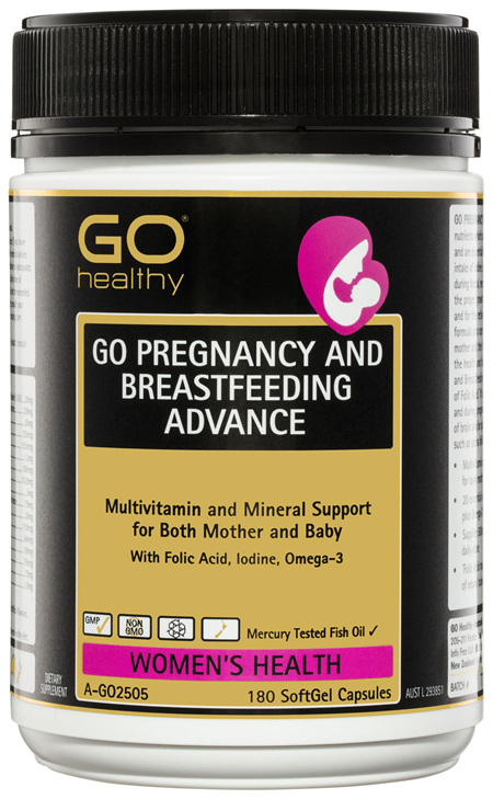 GO Healthy GO Pregnancy And Breastfeeding Advance SoftGel Capsules 180 Pack
