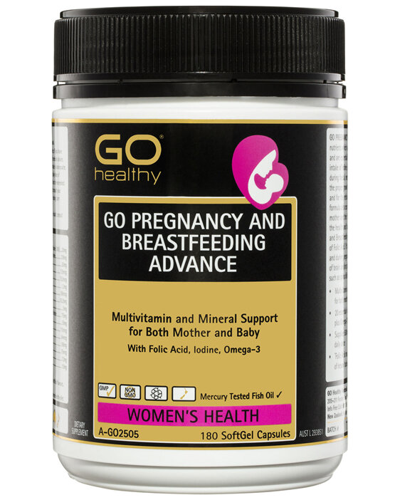 GO Healthy GO Pregnancy And Breastfeeding Advance SoftGel Capsules 180 Pack