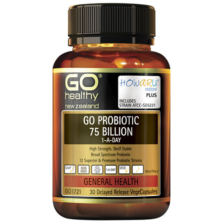 GO Healthy GO Probiotic 75 Billion 1-A-Day 30 VCaps