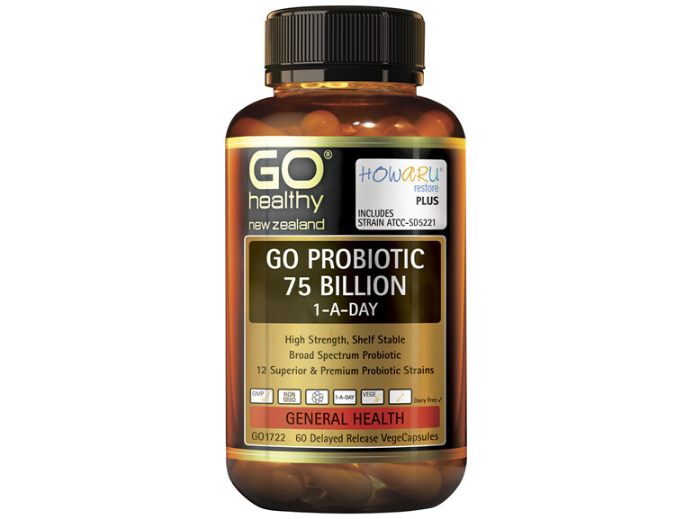 GO Healthy GO Probiotic 75 Billion 1-A-Day 60 VCaps