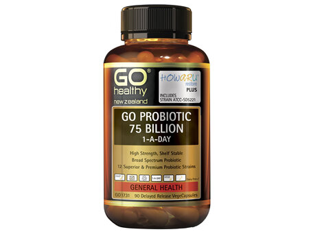 GO Healthy GO Probiotic 75 Billion 1-A-Day 90 VCaps