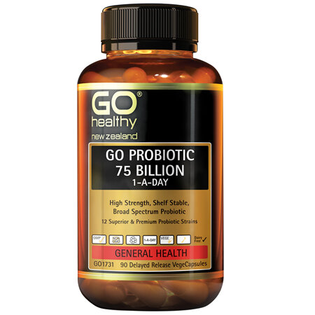 GO Healthy GO Probiotic 75 Billion 1-A-Day 90 VCaps