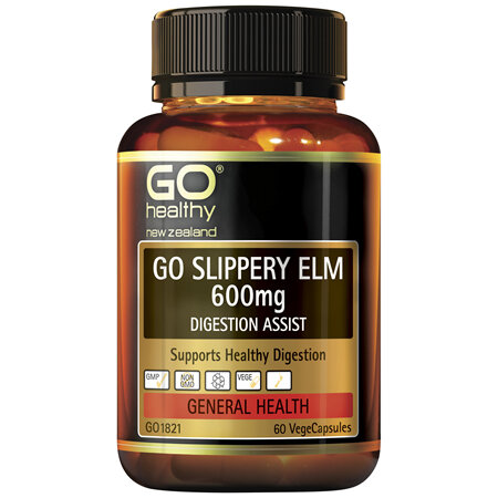 GO Healthy GO Slippery Elm 600mg 60 VCaps