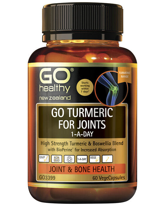 GO Healthy GO Turmeric for Joints 1-A-Day 60 VCaps