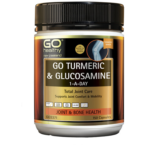 GO Healthy GO Turmeric & Glucosamine 1-A-Day 150 Caps