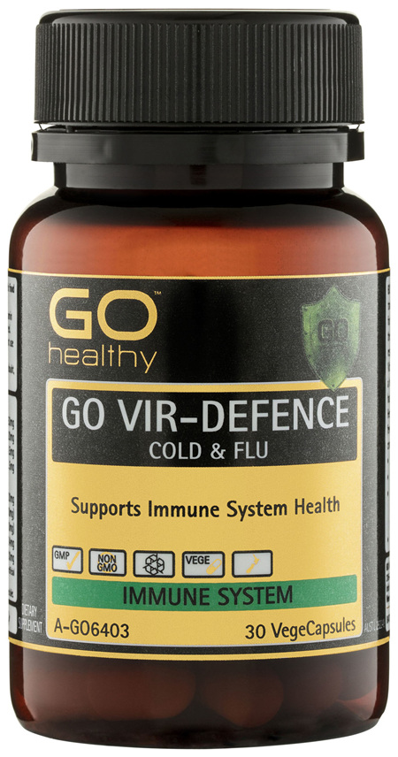 GO Healthy GO Vir-Defence Cold & Flu VegeCapsules 30 Pack