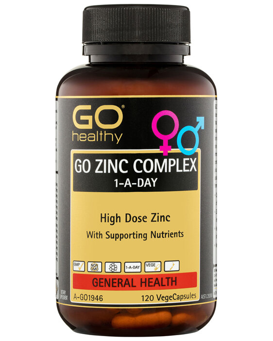 GO Healthy GO Zinc Complex 1-A-Day 120 Capsules