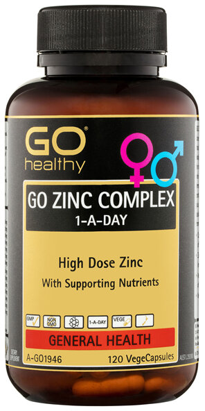 GO Healthy GO Zinc Complex 1-A-Day VegeCapsules 120 Pack