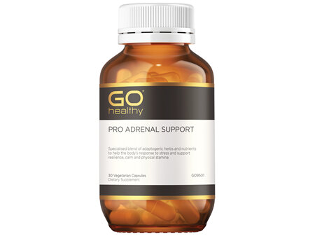 GO Healthy PRO Adrenal Support 30 VegeCapsules