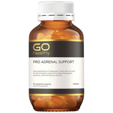 GO Healthy PRO Adrenal Support 30 VegeCapsules