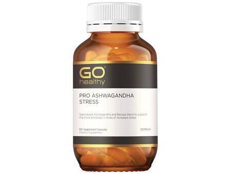 GO Healthy PRO Ashwagandha Stress 60 VegeCapsules