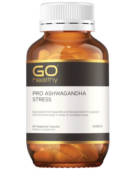 GO Healthy PRO Ashwagandha Stress 60 VegeCapsules