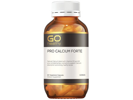GO Healthy PRO Calcium Forte 60 VegeCapsules