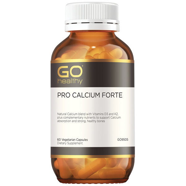 GO Healthy PRO Calcium Forte 60 VegeCapsules