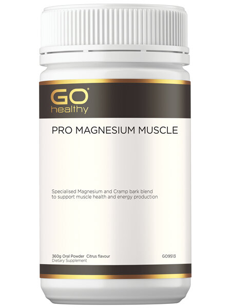GO Healthy PRO Magnesium Muscle 360g Oral Powder Citrus Flavour