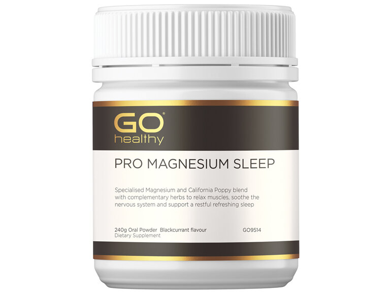 GO Healthy PRO Magnesium Sleep 240g Oral Powder Blackcurrant Flavour