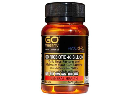 Go Healthy ProBiotics 40 Billion shelf stable 30 vege caps