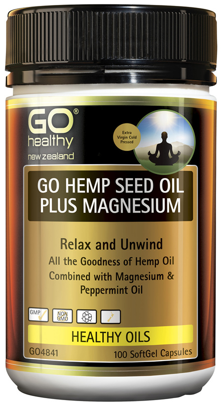 GO Hemp Seed Oil Plus Magnesium 100 Caps