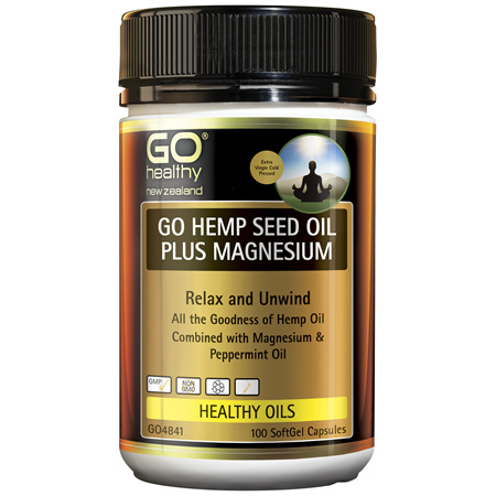 GO Hemp Seed Oil Plus Magnesium 100 Caps